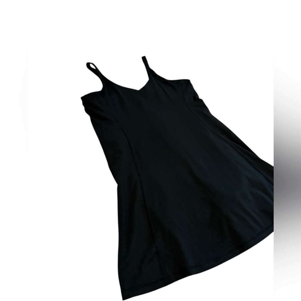J. Crew Active CloudStretch Black V-Neck Dress w/ Built in Shorts Size L, Black - Picture 5 of 10